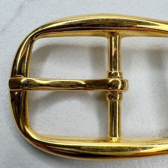 Vintage Gold Tone Simple Basic Belt Buckle for up to 1 Inch Belt - Picture 4 of 8